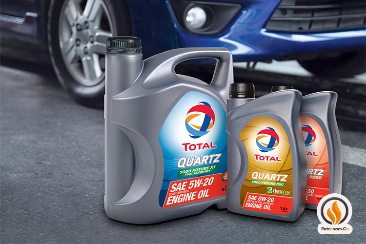 روغن-موتور-توتال؛-مدل-7000-Quartz-حجم-4-لیتر