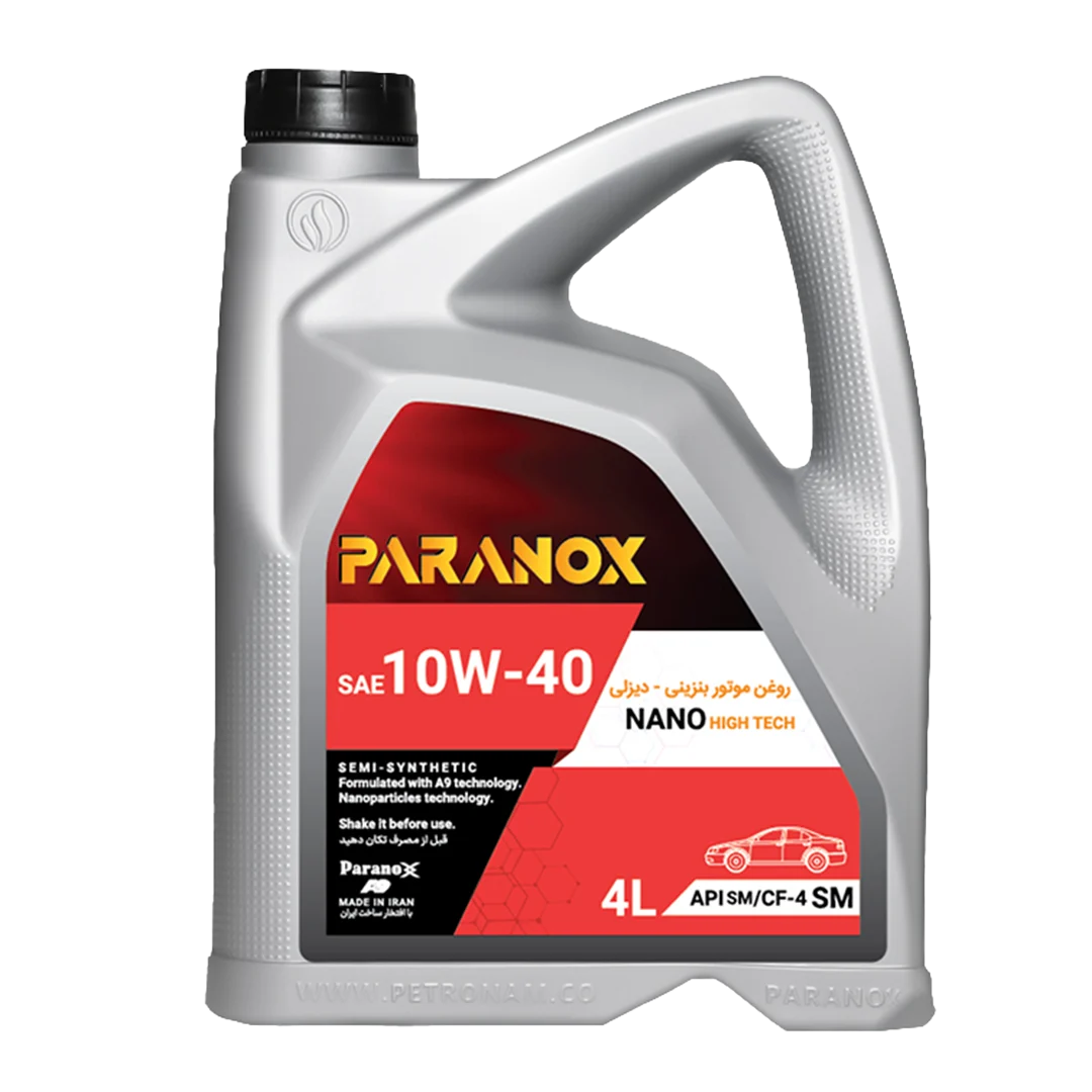 روغن موتور خودرو پارانوکس مدل 10W-40 SM حجم 4 لیتر