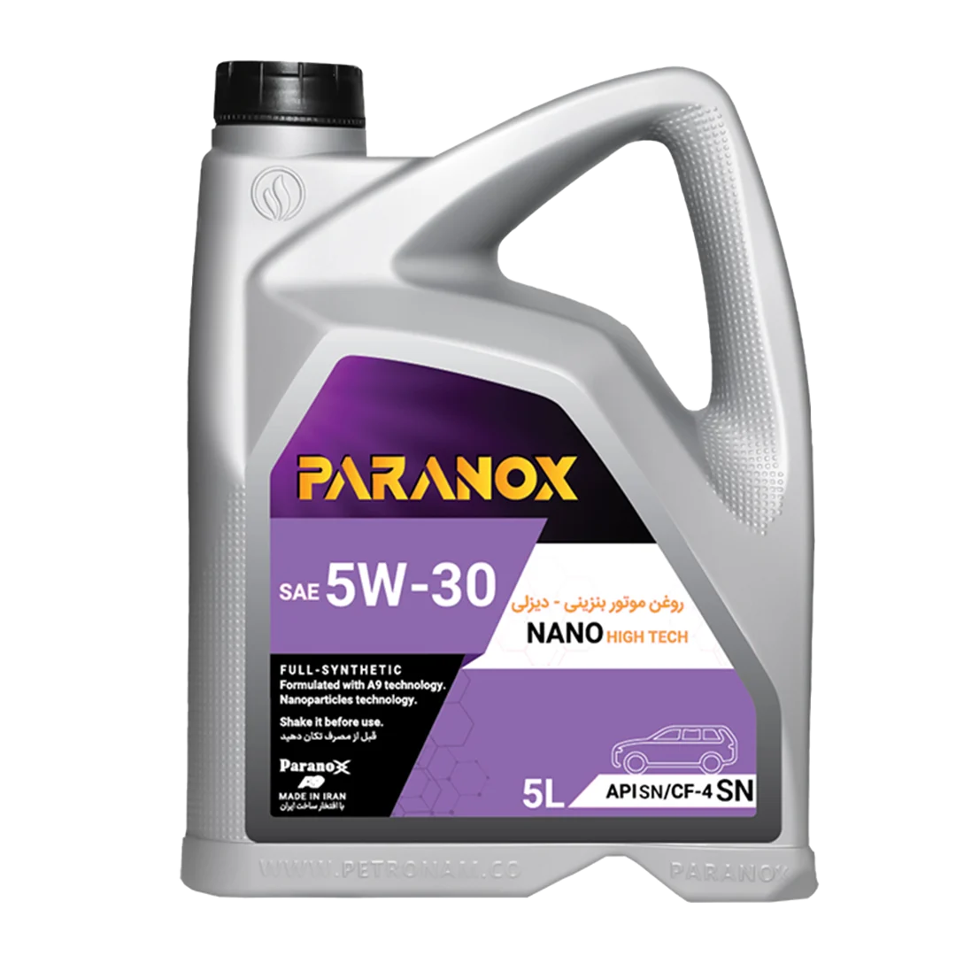 روغن موتور خودرو پارانوکس مدل 5W-30 SN حجم 5 لیتر